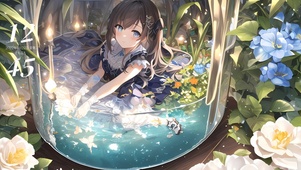 可爱瓶中女神