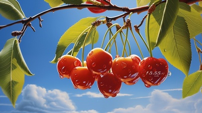 小清新护眼樱桃