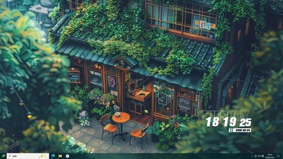 护眼绿景桌面主题