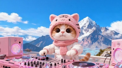 爱打碟的小猫咪