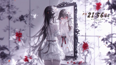 雪墨壁纸丨胡桃丨镜中人丨