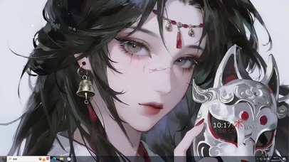 暗黑鬼面具女孩主题