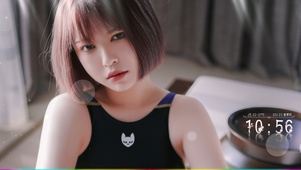 4K清纯性感短发美女