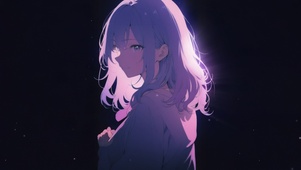 紫色女孩
