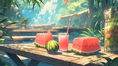 森林西瓜果汁