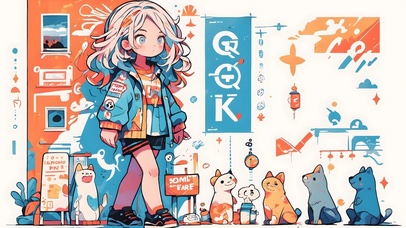 4K高清卡通涂鸦手绘壁纸