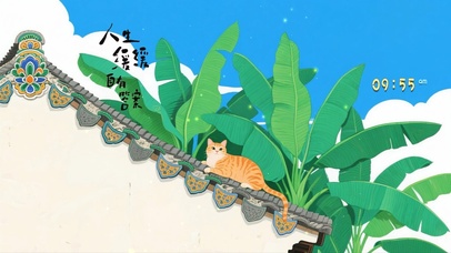 治愈屋顶小猫