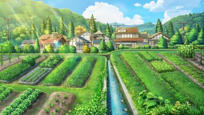 4K唯美治愈日系田野村庄