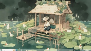 护眼插画-桌面主题