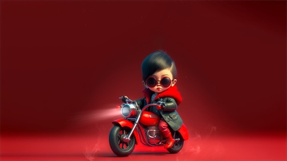 女孩 摩托女孩 4K