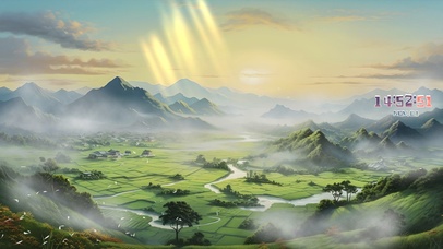 绿色护眼风景壁纸