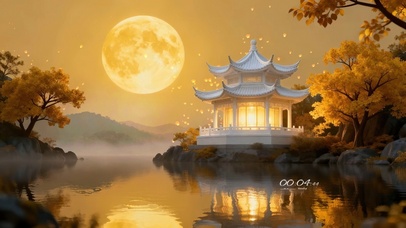 晚湖秋月—让孔明灯动起来