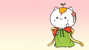 唯美治愈小猫汉服动态壁纸