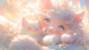 可爱亮晶晶猫咪