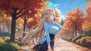 秋叶少女