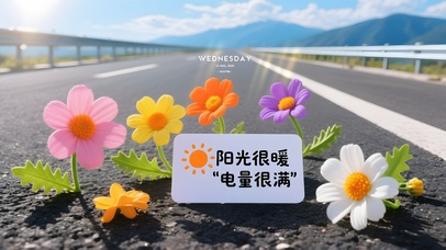 阳光很暖，电量很满