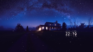 夜空的流星雨