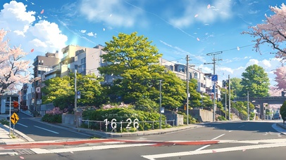 4k治愈夏日街道