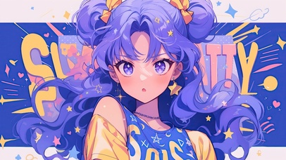 蓝色多巴胺女孩