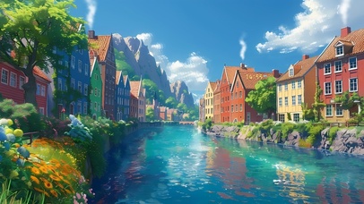 多巴胺彩色小镇