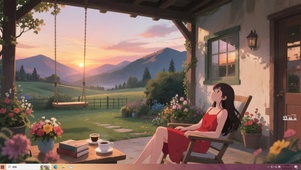 夕阳西下
