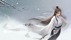 雪中女侠