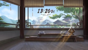 古风阁楼棋室