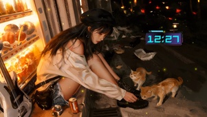 4k恬静少女