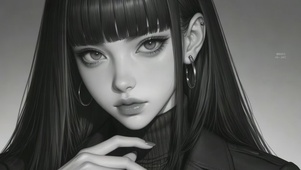 暗调冷艳美人