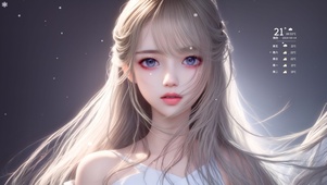 长发美女