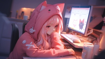 清纯猫耳少女