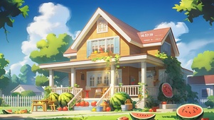 惬意夏日小屋	