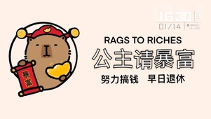 公主请暴富 可爱的卡皮巴拉