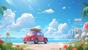 治愈海滩旅行