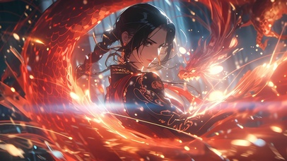 绚丽火龙美少女