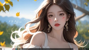 纯欲系秋日长发少女