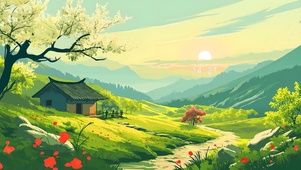 梨花绿色田园