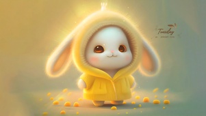 毛茸茸小兔子