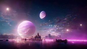 唯美治愈梦幻星空