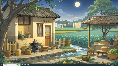 4K唯美治愈乡村夜晚