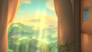 卧室窗外美景