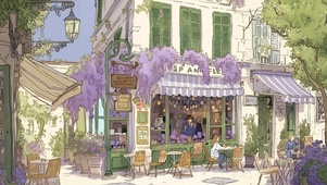 紫藤花下的慢时光