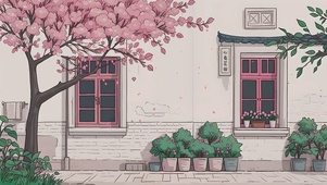 后院一角