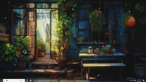 青瓦闲庭-桌面主题