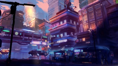 超宽带鱼屏4K【未来城市】