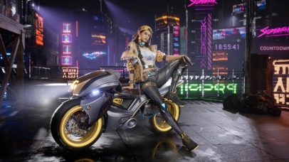 赛博朋克机车少女