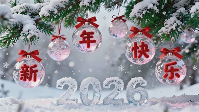 2026新年快乐氛围感桌面