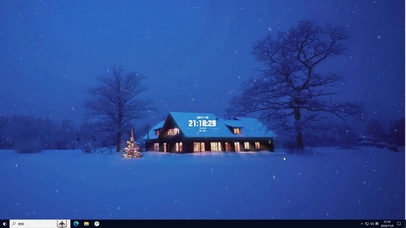 治愈冬日雪夜主题