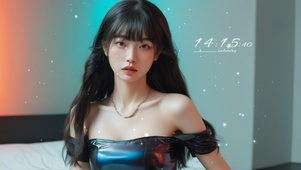房间里的美少女