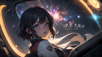 可爱宇宙飞船少女